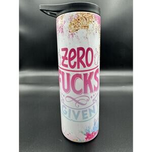 20oz skinny tumbler CUSTOM MADE stainless steel with Flip Top Sports Lid -0 EFFS